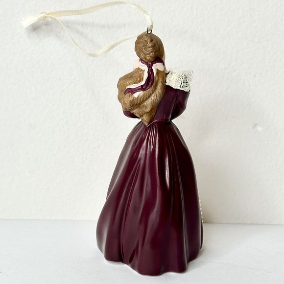 Hallmark Keepsake 2001 Victorian Barbie with Cedric‎ Bear Christmas Ornament - Picture 5 of 5